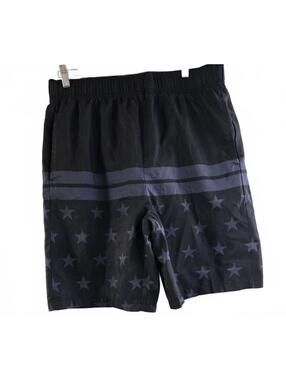 Men's Mission Ridge Black Star Print Swim Shorts Size Large